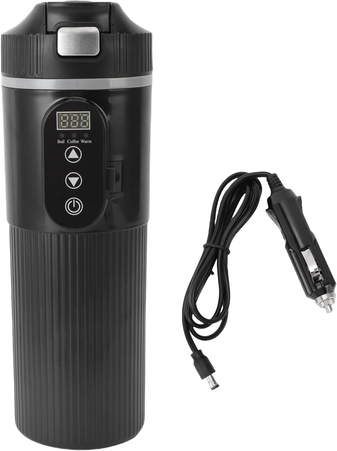 Temperature Display Car Electric Kettle Touchscreen 304 Stainless Steel Heated Travel Mug for On-the-Go 500ML
