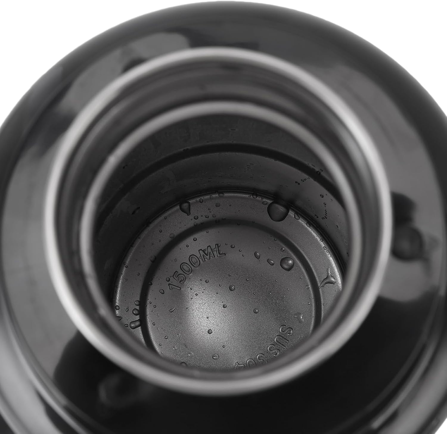 1500ML Car Electric Kettle, 304 Stainless Steel Car Water Boiler, Anti Dry Burn Truck Heating Cup with LED Temperature Display & Foldable Handle, Ideal for Cars or Trucks