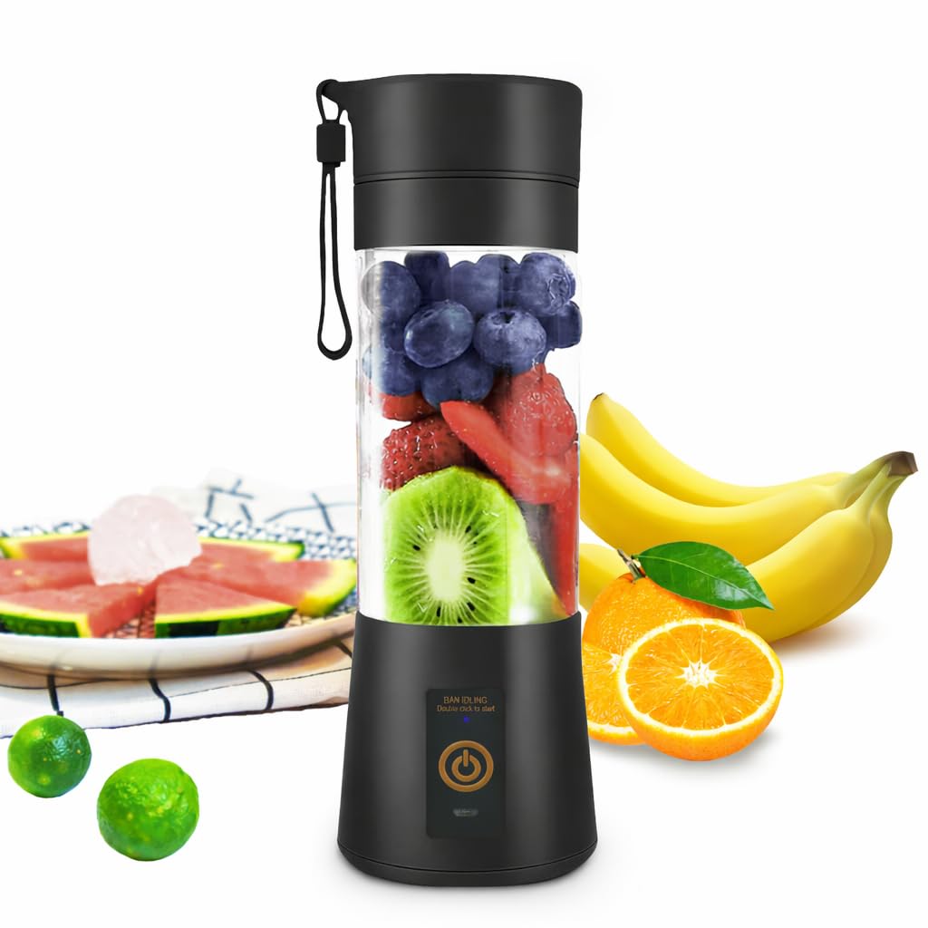 Portable Blender-13Oz Mini Blender Upgrade The 6-Blade, Baby Food Blender Fruit Mixing Machine for Shakes, Smoothies, Travel Bottles Bowls (Purple)