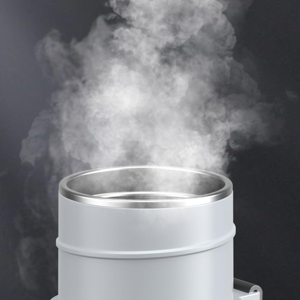 500ml Electric Car Kettle 12V 24V USB LCD(White) | Touch control interface, LCD temp display, 12V/24V/5V compatible, fast boiling, car truck SUV use