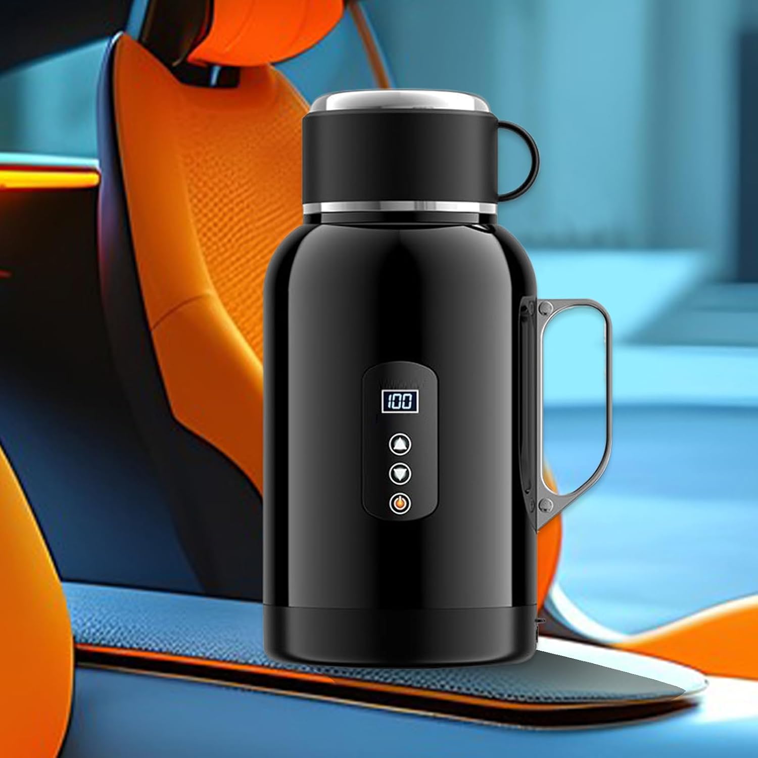Electric Hot Water Kettle 1.5 L Quick Heating 12/24 V Portable | Hot Water Heater For Travel Home-Work Daily Camping Outdoor Travel Road Travel And Driving