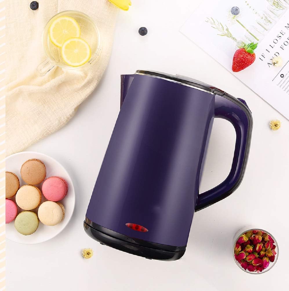 Household Stainless Steel Electric Kettle, Insulation Integrated Automatic Power Off Electric Kettle Present (Purple)
